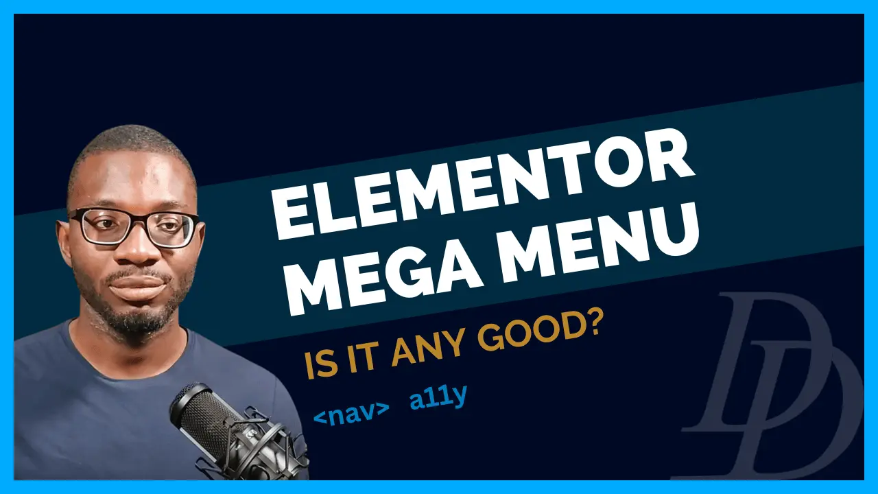 Does Elementor mega menu in 3.14 meet accessibility standards