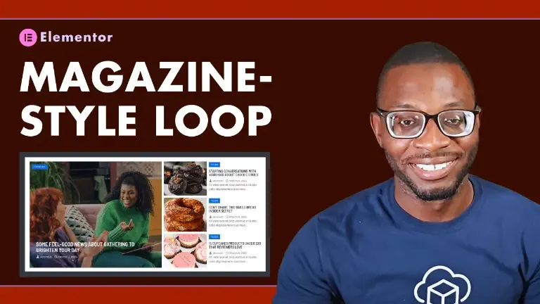 Build a magazine-style loop grid in Elementor