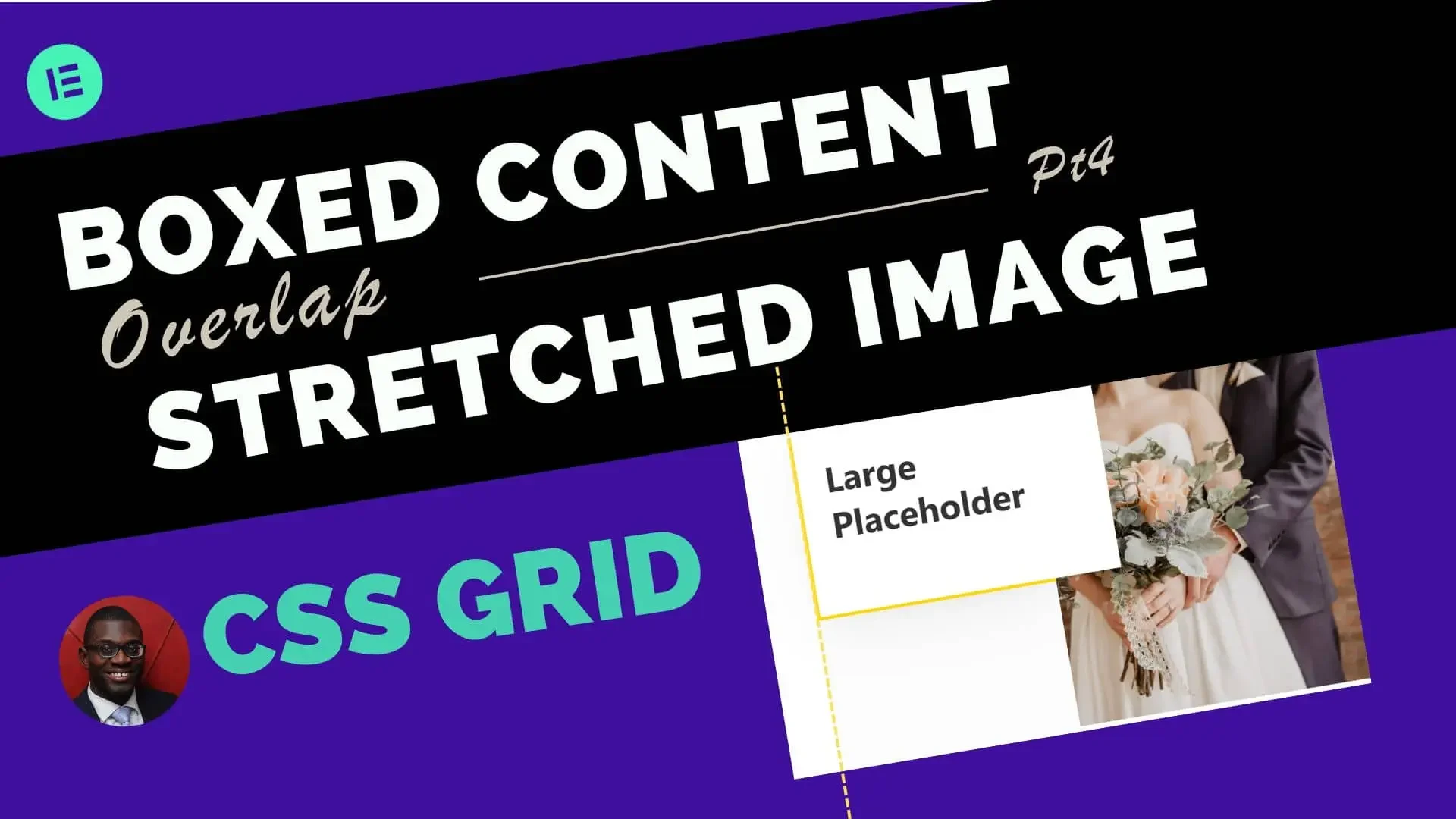 Advanced two-column grid: Boxed content & stretched image