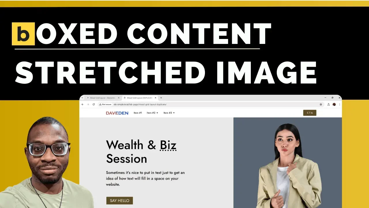 Bricks mixed grid: Create a flexible boxed/stretched two-column layout
