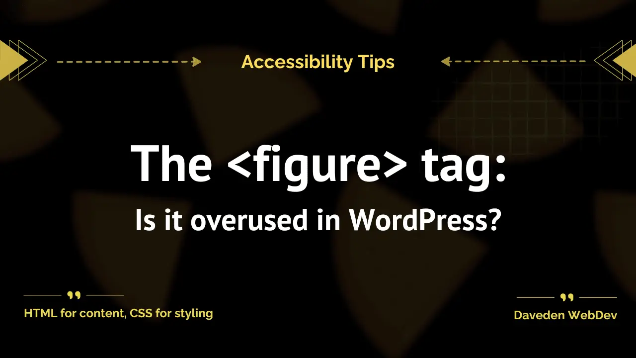 Is the figure tag overused in WordPress?