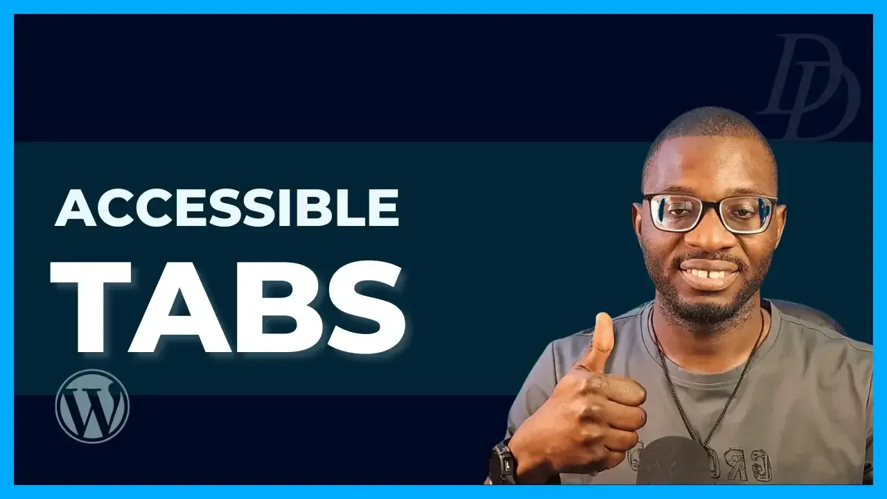 Recipe for an accessible tab pattern