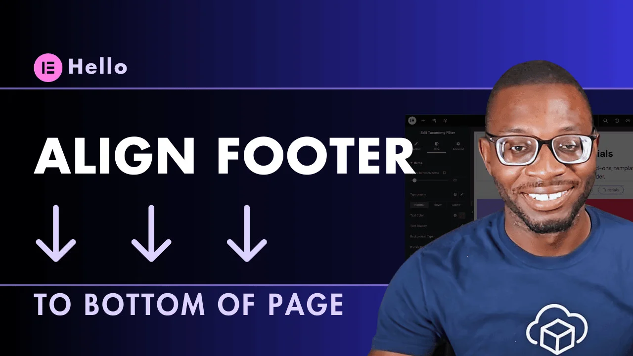 Align footer to bottom of page