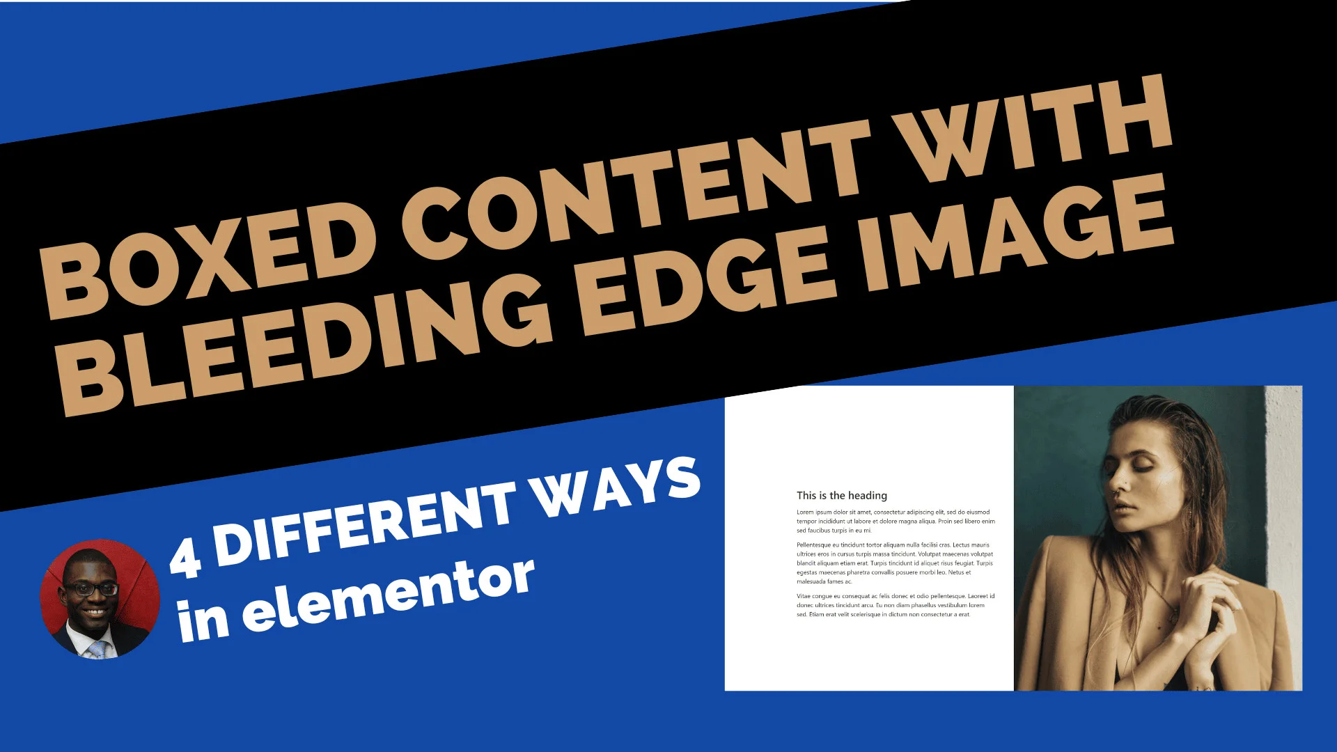 How to create a two-column layout: boxed-width content and stretched image